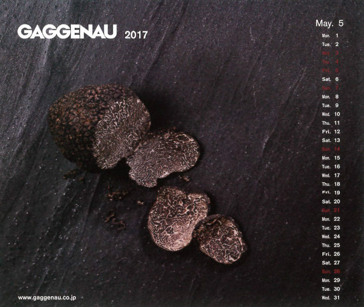 Gaggenau Calendar(ガゲナウ　カレンダー) 2016.5